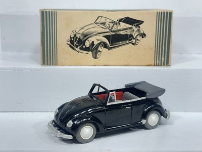 Wiking Volkswagen Cabriolet Convertible Black 1:40 Rare Piece with Box