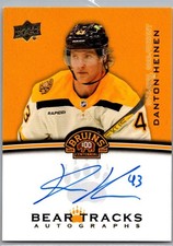 2023-24 Upper Deck Bruins Centennial Bear Tracks Auto Danton Heinen