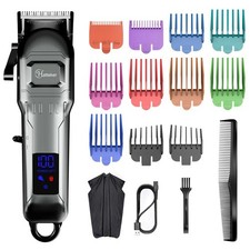 HATTEKER Electric Mens Hair Clippers Beard Body Trimmer Beard Shaver Cordless UK