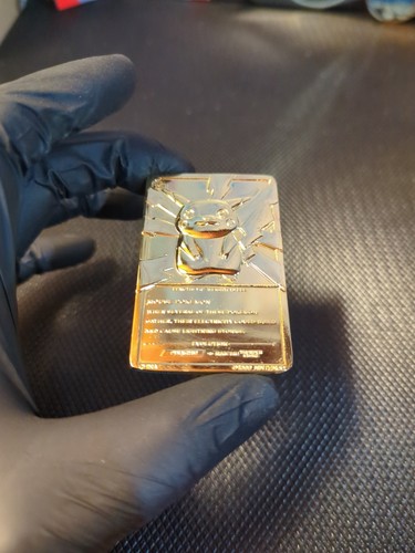 1999 Burger King Pokemon Limited Edition 23k GP Pikachu Complete w/ Certificate - Picture 11 of 18