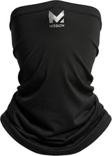 Mission 108008 Polyester Cooling Multifunctional Face Neck Cover Black New
