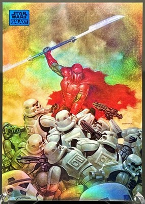 2024 Chrome Star Wars Galaxy   #40 The CRIMSON CRUSADER Blue Refractor 108 /150
