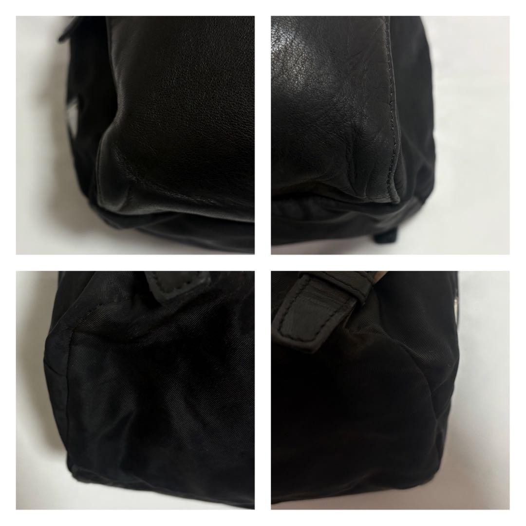 Prada backpack with triangular logo white tag gua… - image 7