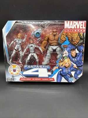 a 2012 Marvel Universe 4 Pack Figures 3.75 FANTASTIC 4 Invisible Mr HERBIE THING