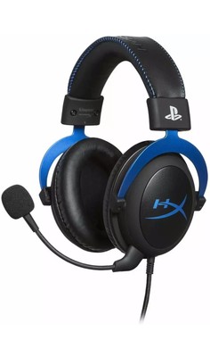 HyperX - Cloud Wired Gaming Headset for PS5 and PS4 - Black/Blue