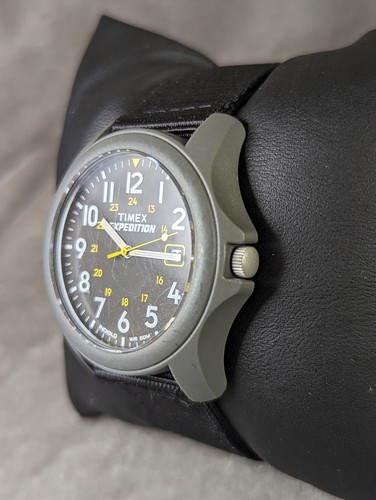 Reloj de cuarzo Timex Expedition T42571 para hombre 40 mm gris resina Indiglo - Imagen 7 de 14