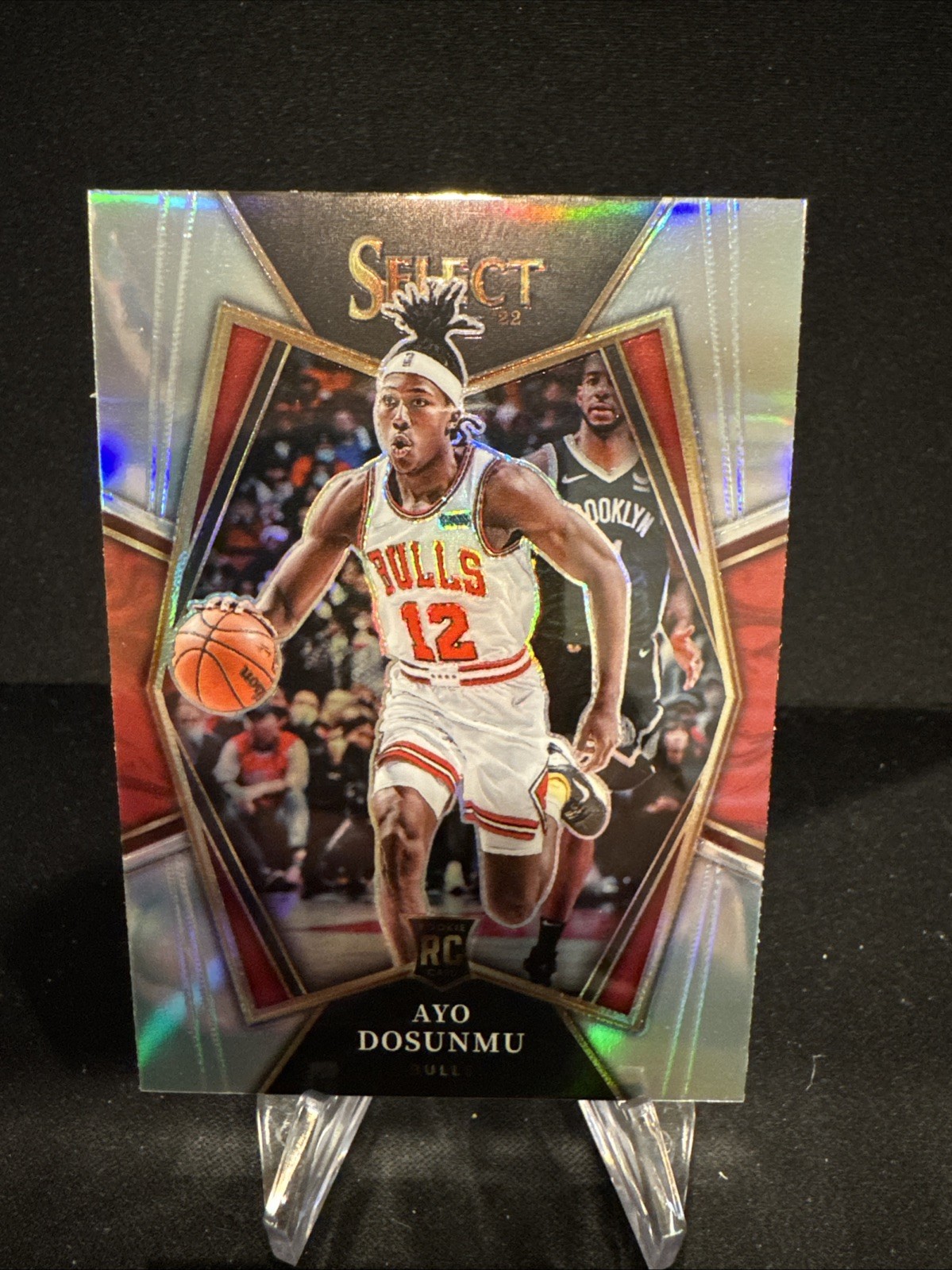 2021-22 Panini Select Basketball-Ayo Dosunmu #154-Silver Prizm