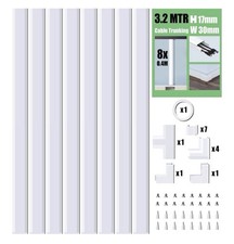 MUDEELA 3.2m Cable Trunking Kit Tidy Cable Management System