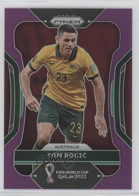 2022 Panini Prizm World Cup Qatar Purple Prizm 181/199 Tom Rogic #287 06i8