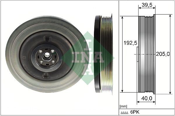 Schaeffler INA 544 0503 10 Riemenscheibe Kurbelwelle FüR Polestar Volvo-image
