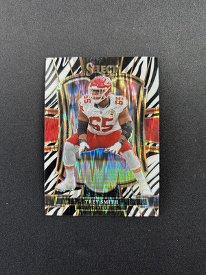 2025 Panini Select - Trey Smith Premier Level Zebra #109 - Kansas