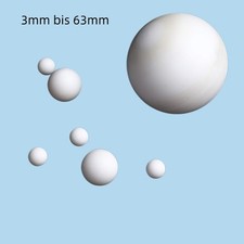 PTFE Kugeln PTFE Ball Membranpumpen Dichtungskugeln Ventilkugeln Wei&szlig; &Oslash;3mm-63mm