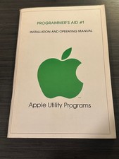 Programmer's Aid 1 ROM manual Apple II plus 2 vintage computer