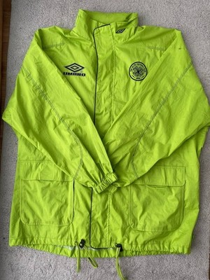 Vintage 90's Umbro Celtic Football Padded Bench Coat Jacket Soccer Mens Size XXL