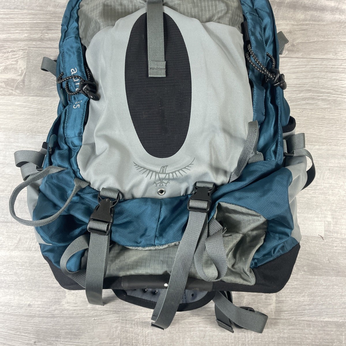 Osprey Aura 35 Backpack Blue Gray With Weight Stabilization Women Small | eBay Osprey Aura 35 Backpack Blue Gray With Weight Stabilization Women Small | eBay