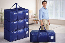 Heavy Duty Moving Storage Bags | Large Moving Boxes | Handles Straps | 4 Pack