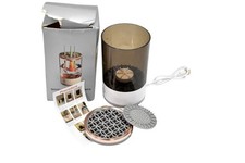 Makeup Brush Cleaner Electric USB Brown Round Standard Cleaning Machine