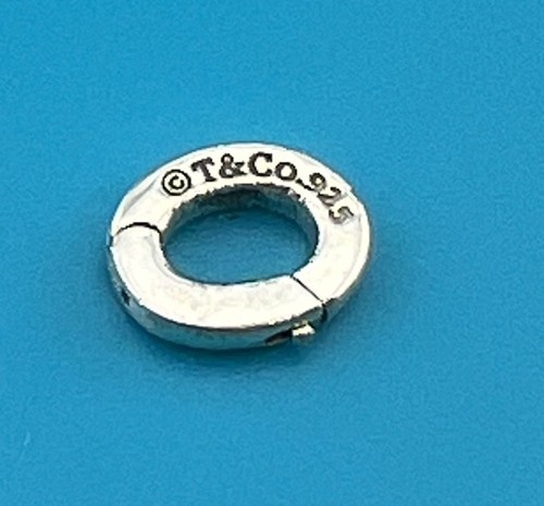 SMALL Tiffany & Co Sterling Silver Pendant Jump Ring Clasp Attachment Holder
