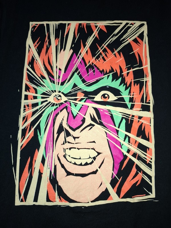 VINTAGE WWF ULTIMATE WARRIOR SHIRT SZ MEDIUM  20 PITS 
