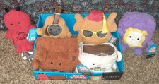 NEW BUM BUMZ FRIENDS PLUSH SET OF 6 COUCH LOBSTER GUITAR CUP TURKEY PEEPHOLE