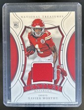 2024 Panini National Treasures Xavier Worthy Century Materials RC Jersey #/99
