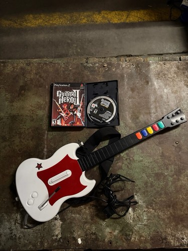 Activision Guitar Hero II/III Legends of Rock PS2 Wireless Guitar Bundle