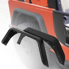5.1 For Jeep Wrangler Tj 1997-2006 Textured Metal Black Rear Tube Fender Flares 5.1 For Jeep Wrangler Tj 1997-2006 Textured Metal Black Rear Tube Fender Flares
