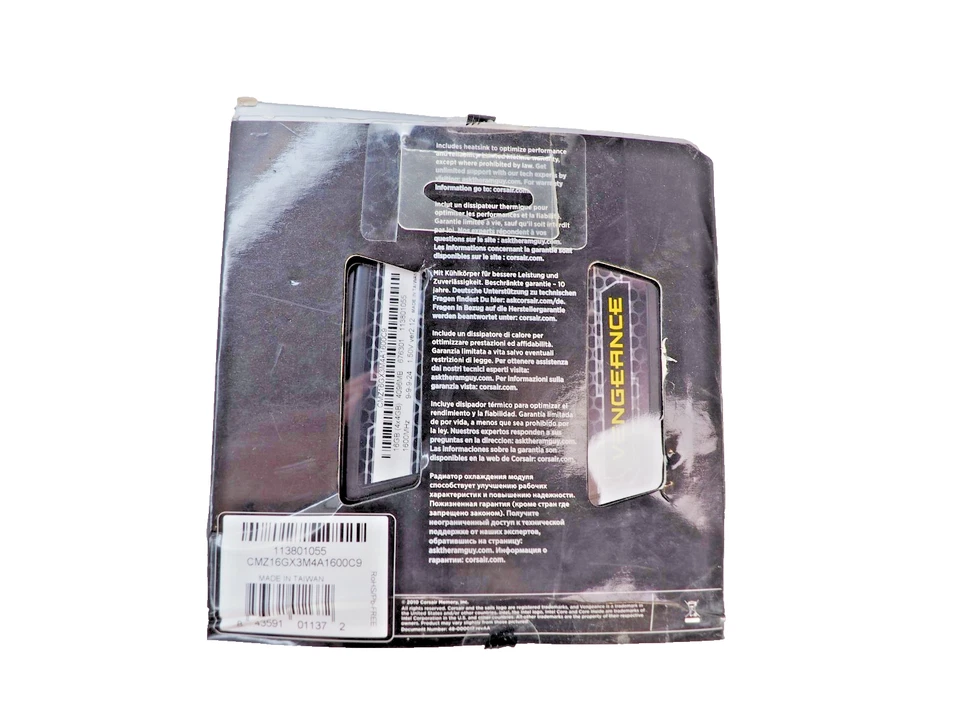 Kit of*4 Corsair Vengeance CMZ16GX3M4A1600C9 4x4GB DDR3 MEMORY 1600MHz RAM - Image 2 of 2