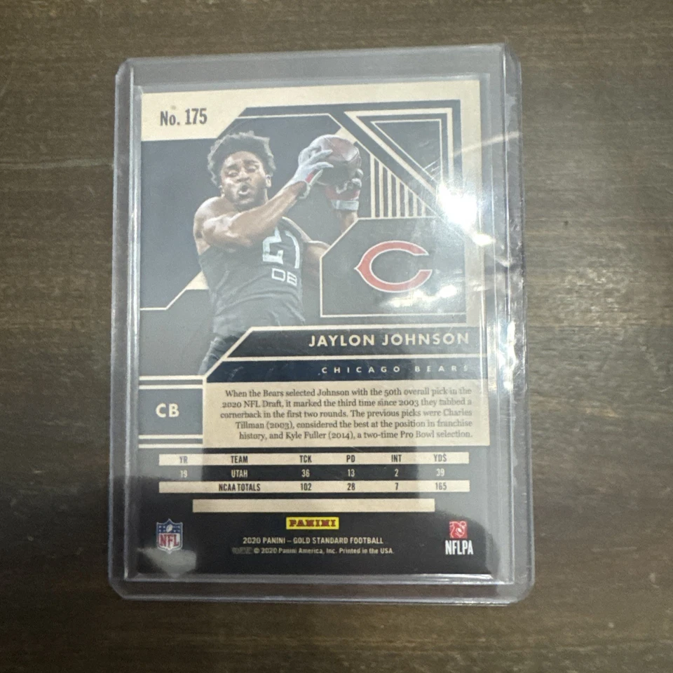 2020 Panini Gold Standard - Rookie Jaylon Johnson 3/99 - Image 2 of 2