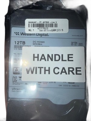 Western Digital 12TB DC HC520 SATA 6Gb/s External Hard Drive