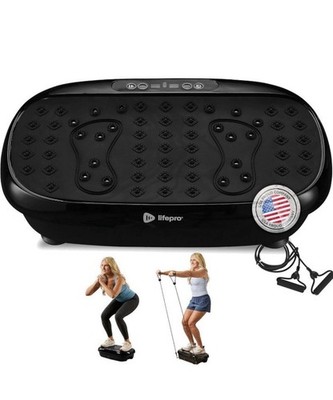 HexaPlate Lite Vibration Plate Exercise Machine with Magnetic Acupoints - Ful...
