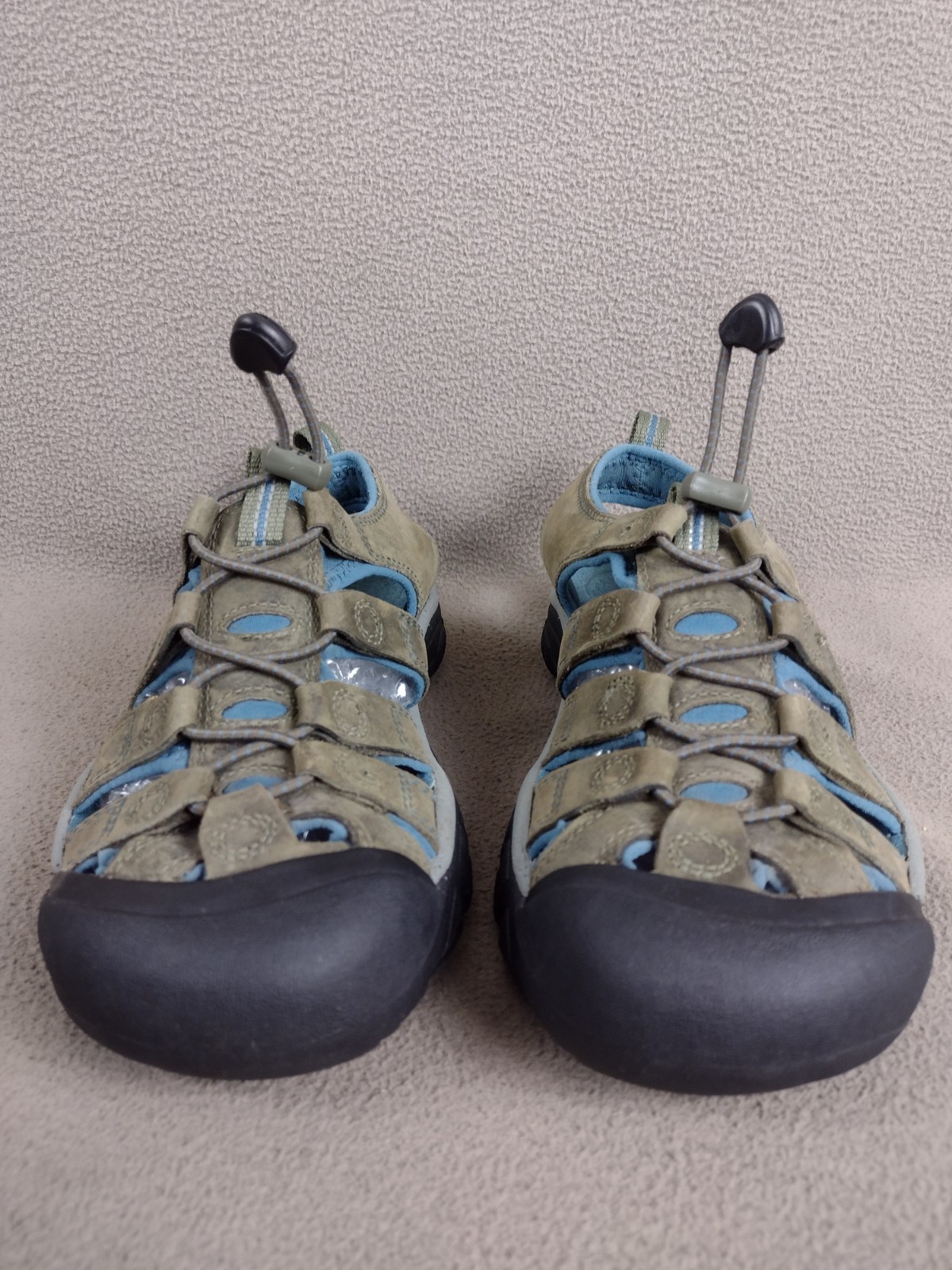 Keen Sandalo Donna 7.5 Newport Marrone Blu Impermeabile Lavabile