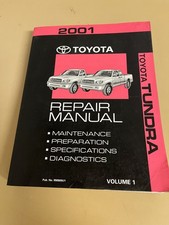 2001 Toyota Tundra Service Repair Manual Volume 1 Only