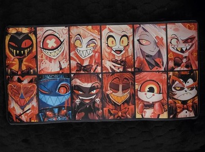 Hazbin Hotel Play Mat / Long Mouse Pad 12×24in Fanmade NEW Angel