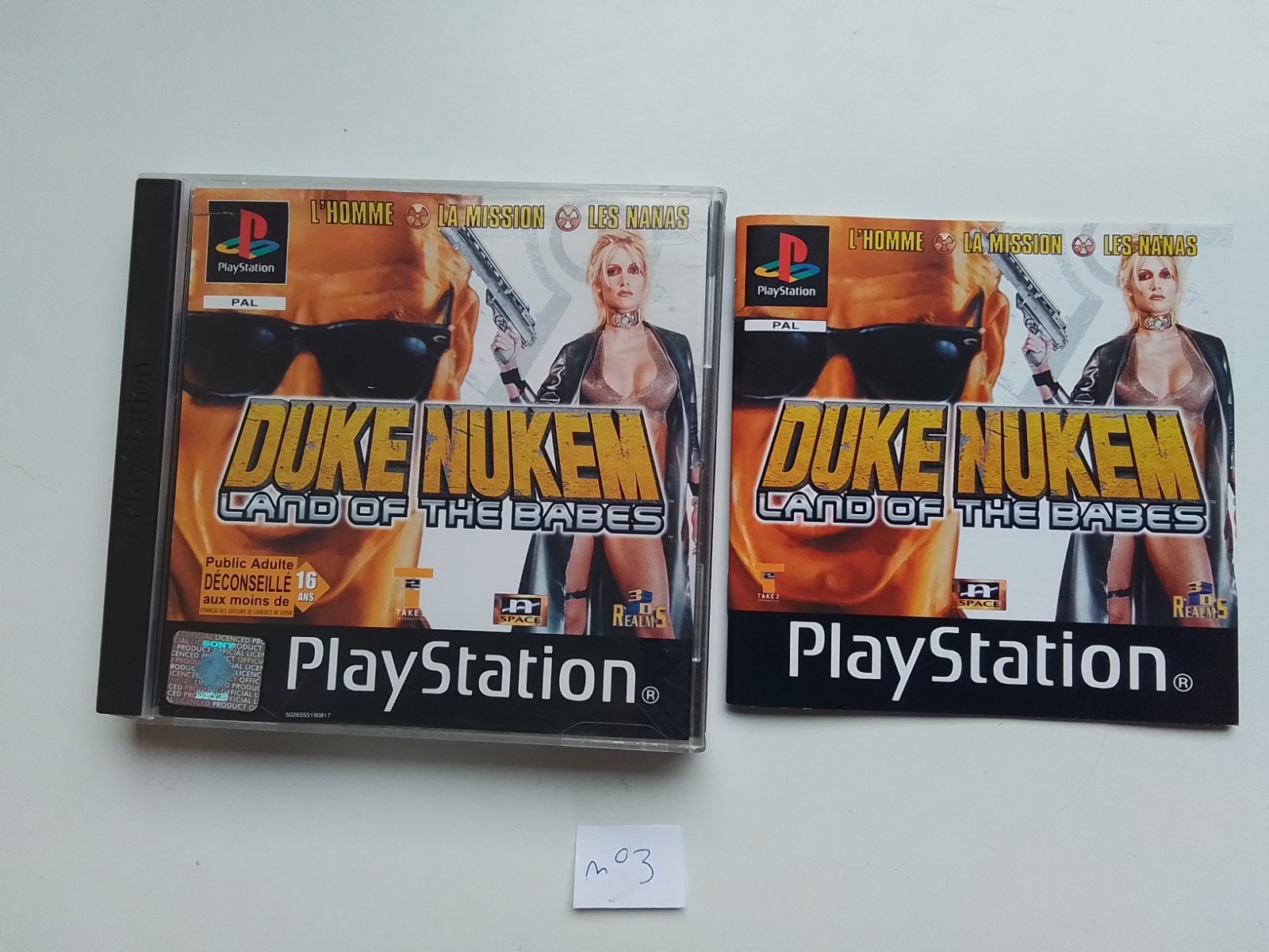 Duke Nukem Land of the Babes Complet sur Playstation PS1 et PS2 !!!