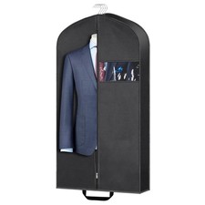 43 Garment Bags for Hanging Clothes Travel, 4 Gusseted Suit Bag for Closet S...