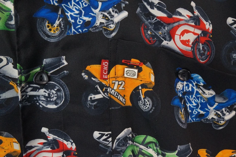 Vintage Marc Ecko Unltd Men's Shirt XL Superbike Racing Tribute Button Up - Image 3 of 4