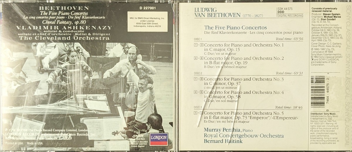 Beethoven : The Five Piano Concertos | eBay