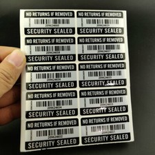 300 Tamper Proof Security Seal labels NO RETURNS IF REMOVED Sticker 50mm x 25mm