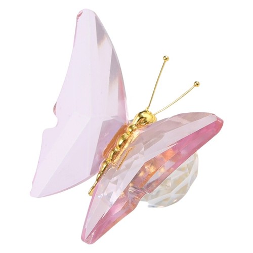 Crystal Butterfly Figurine with Base Glass Accent Ornament for Elegant Interior - Bild 4 von 13
