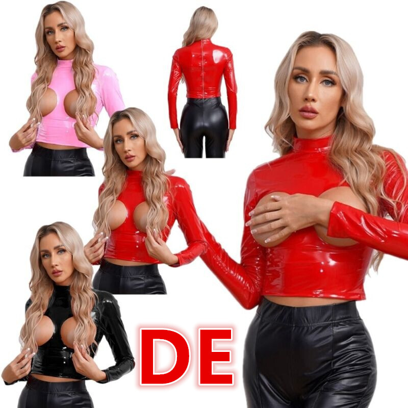 TiaoBug Damen Netz Crop Top – Transparentes Bustier Mit Spaghettiträgern, Unterhemd Für Party & Club