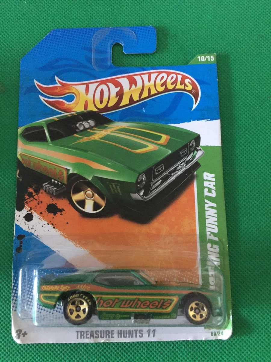 Hot Wheels 2011 Treasure Hunt '71 Mustang Funny Car Green #10/15