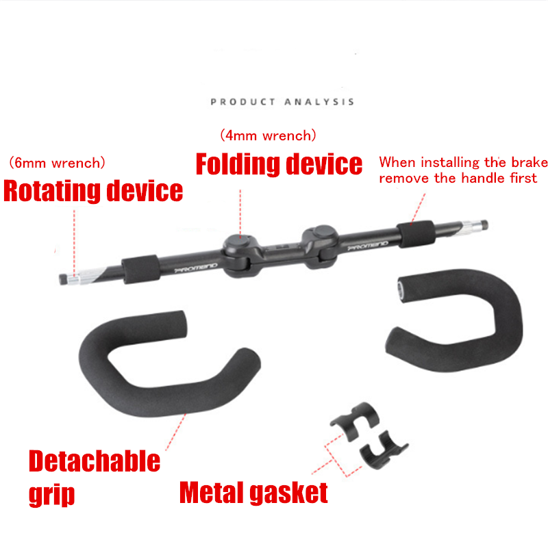 Bicycle Foldable Rotatable Handlebar MTB Road Bike Butterfly Bar