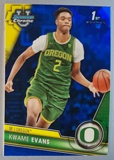 Kwame Evans 2023-24 Bowman Chrome Sapphire University Basketball #66 Oregon U