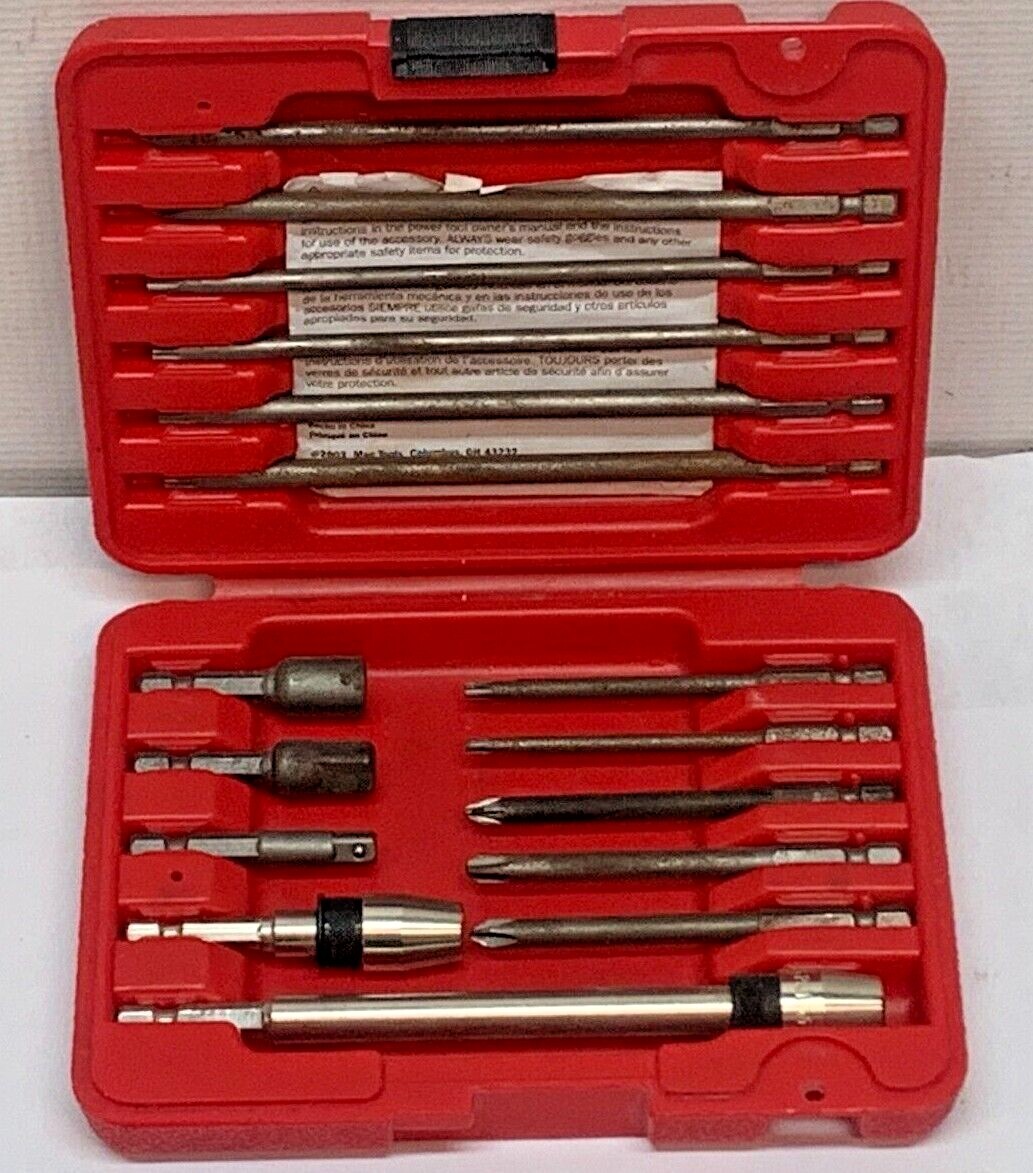 MAC Tools 16 Pc Quick Change Fastener Drive Tool Automotive Bit