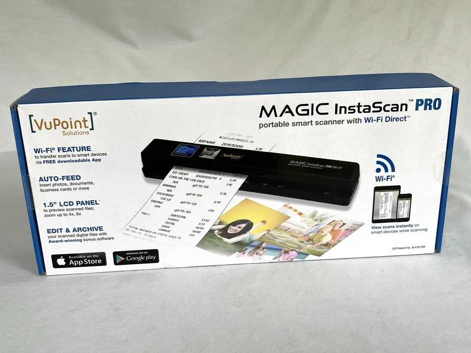VuPoint Magic InstaScan Pro Wi-Fi Portable Smart Scanner PDSWF-ST48R-VP - NEW - Image 2 of 4
