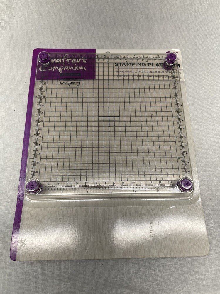 Crafter’s Companion 6 X 6 Grid Precision Stamping Platform on Feet - New