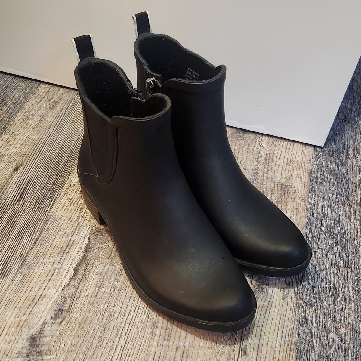 Lucky Brand Basel Rain Boot Womens Size In Black Booties Ankle Boot