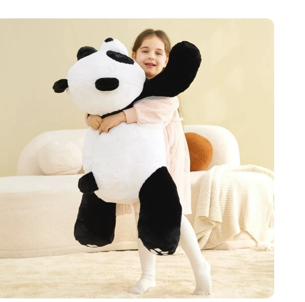 Гигантская панда мягкая плюшевая мягкая игрушка-животное подарок детям 30 дюймов - Изображение 2 из 4
