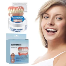 Soft Denture Reline Kit Perfect Smile Teeth Veneers Daily Formal Use Cosplay US